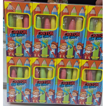 CRAYON GUM CANDY 15G X 24U