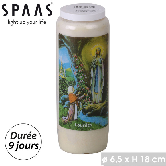 SPAAS BOUGIE NEUVAINE BLANCHE
