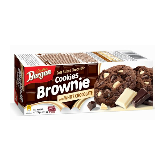 BERGEN BROWNIE CHOCOBLANC 126G