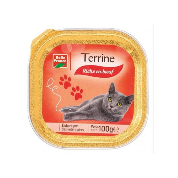 BARQ CHAT BŒUF 100GR