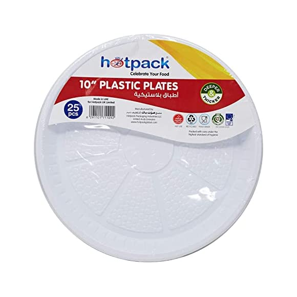PLASTIC PLATE 10 20PKT*25PCS