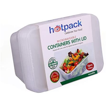 BOITE PLAST TRANSP HOTPACK /5
