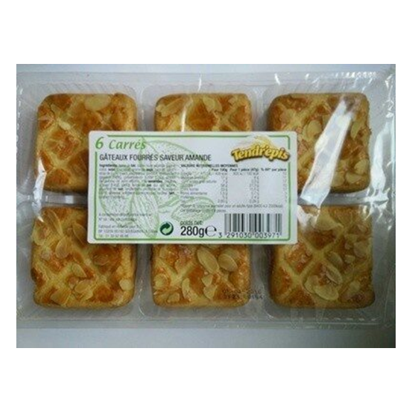 CARRES AMANDES 280GR