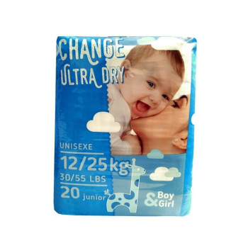 COUCHES ULTRA DRY BEBE 12/25Kg
