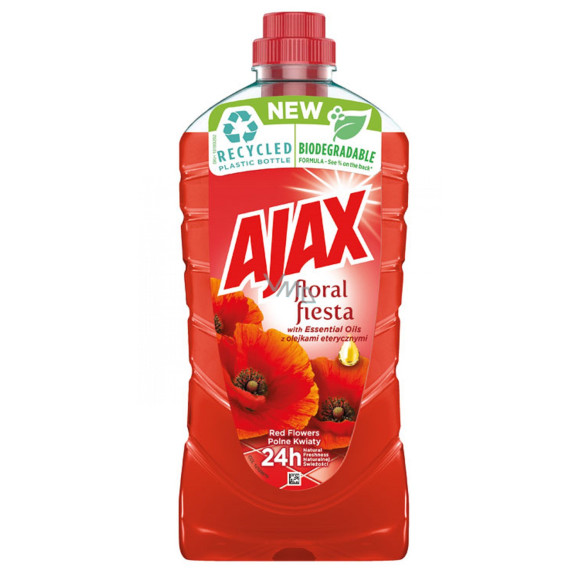 AJAX 1l Floral Red Flowers Uni