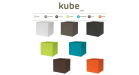 CACHE-POT CARRÉ COLORÉ (16.5*1