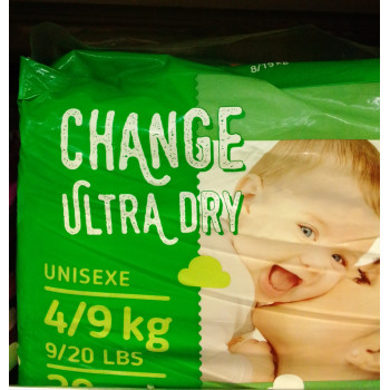 COUCHES ULTRA DRY BEBE 4/9 Kg