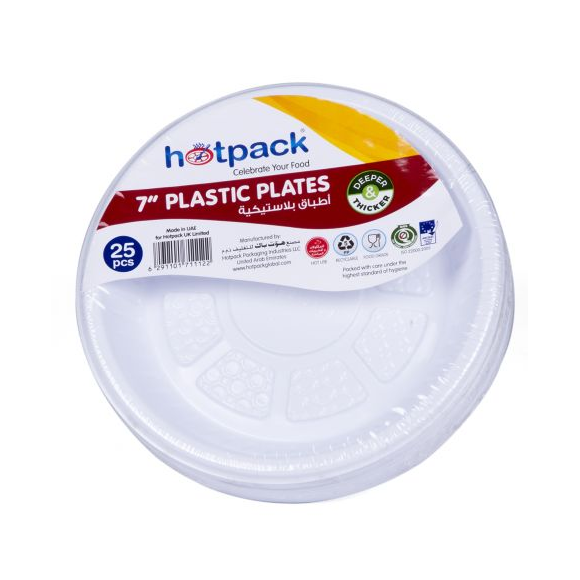PLASTIC PLATE 7 20PKT*25PCS