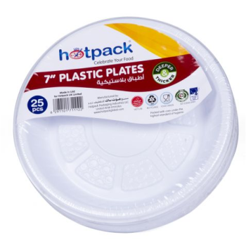 PLASTIC PLATE 7 20PKT*25PCS