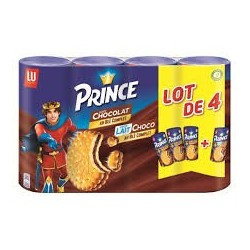 PRINCE DE LU LOT DE 4 CHOCOLAT