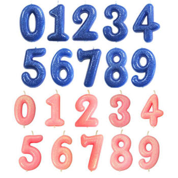 NUMBER CANDLE NO. 9 WITH HOLDE