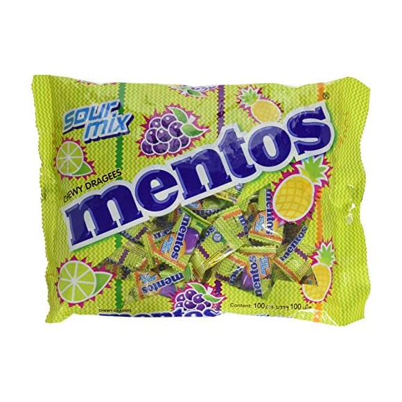 MENTOS CANDY SOUR MIX 100 BEAD