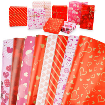 PAPIER CADEAU MOTIF CŒUR
