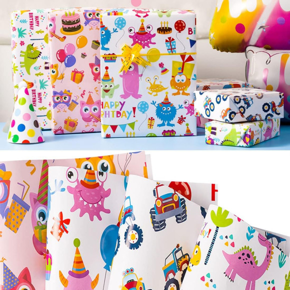 GIFT PAPER CARTOON MIX