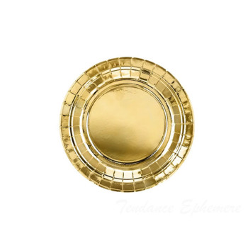 ASSIETTE RONDE CART. 18CM OR-2