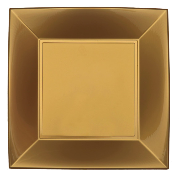ASSIETTE CARRE CART. 24CM OR-2