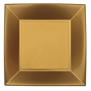 ASSIETTE CARRE CART. 24CM OR-2