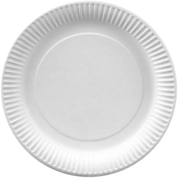 ASSIETTE CART. RONDE 9 BLANC 2