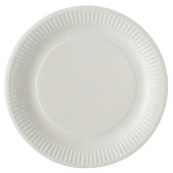 ASSIETTE CART. RONDE 7 BLANCHE