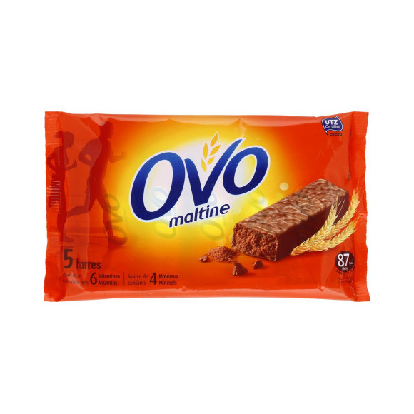 BARRE OVOMALTINE 5X20GR