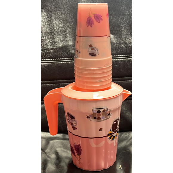 CARAFFE + 6 GOB 18CM JB-228