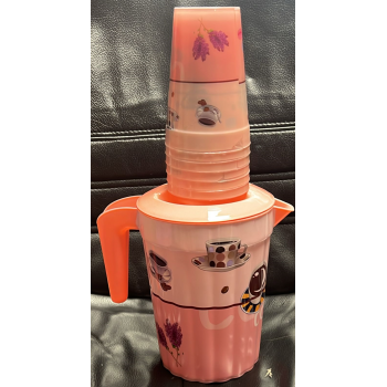CARAFFE + 6 GOB 18CM JB-228