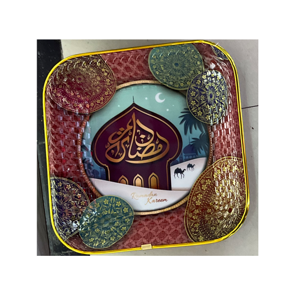 PLATEAU MELAMINE EID GOLD LINE