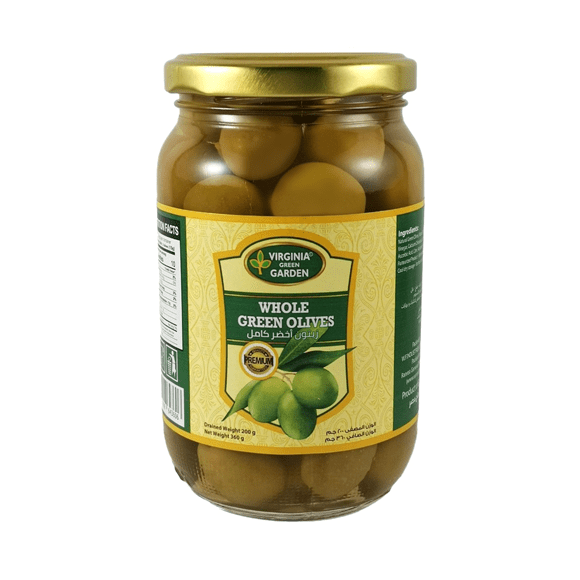 WHOLE GREEN OLIVES OIL 360GR